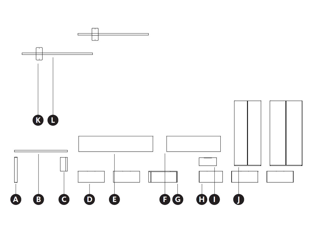 Dormitorio con cama modular esquina Kubox Zona Joven de Lagrama - 4