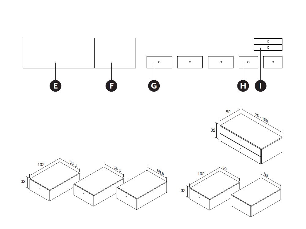 Cama modular con estante revistero Kubox Zona Joven de Lagrama - 10