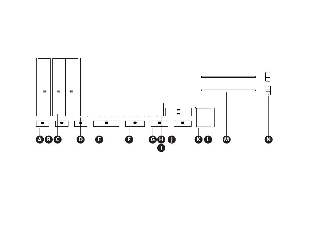 Cama modular con escritorio Kubox Zona Joven de Lagrama -3