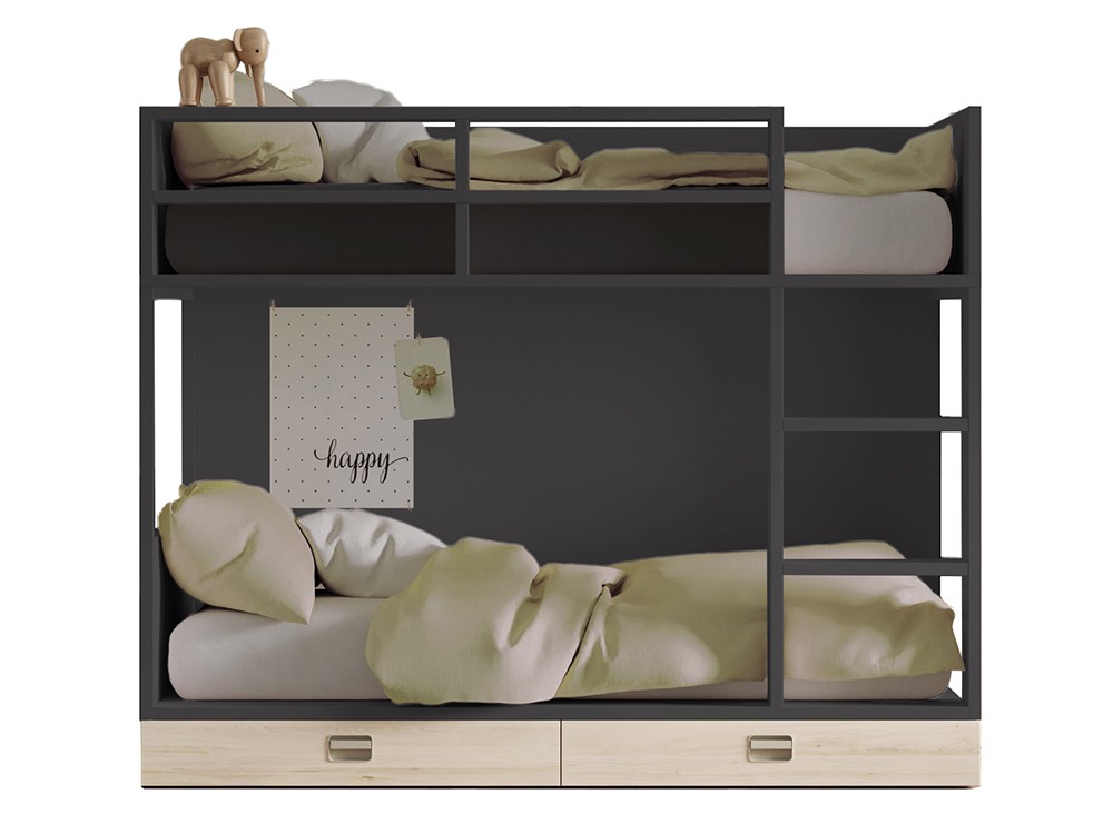 Litera Flat con dos cajones Zona Joven de Lagrama - 7