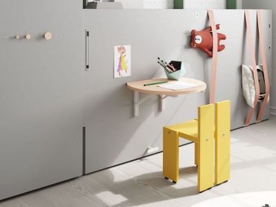 Cama abatible horizontal 90cm infantil U&D 04 de Jotajotape - 3
