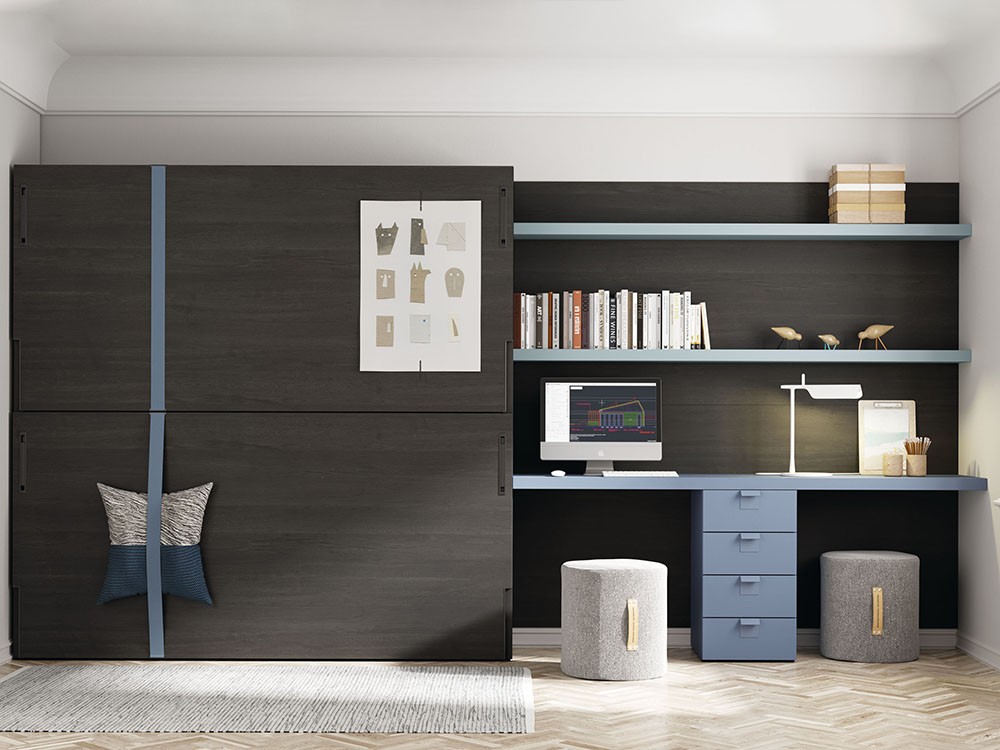 Litera abatible horizontal 90cm Noir U&D 12 de jotajotape - 3