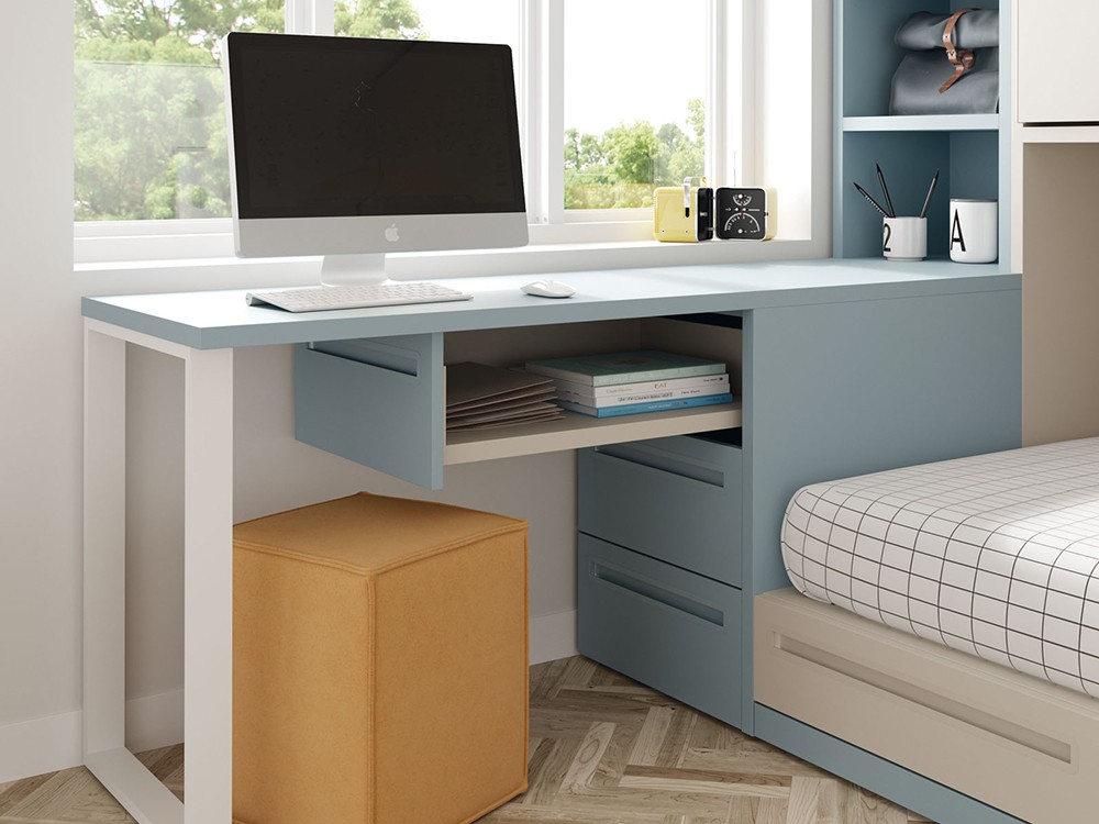 Litera con cama alta abatible y cama inferior Up & Down jotajotape - 4