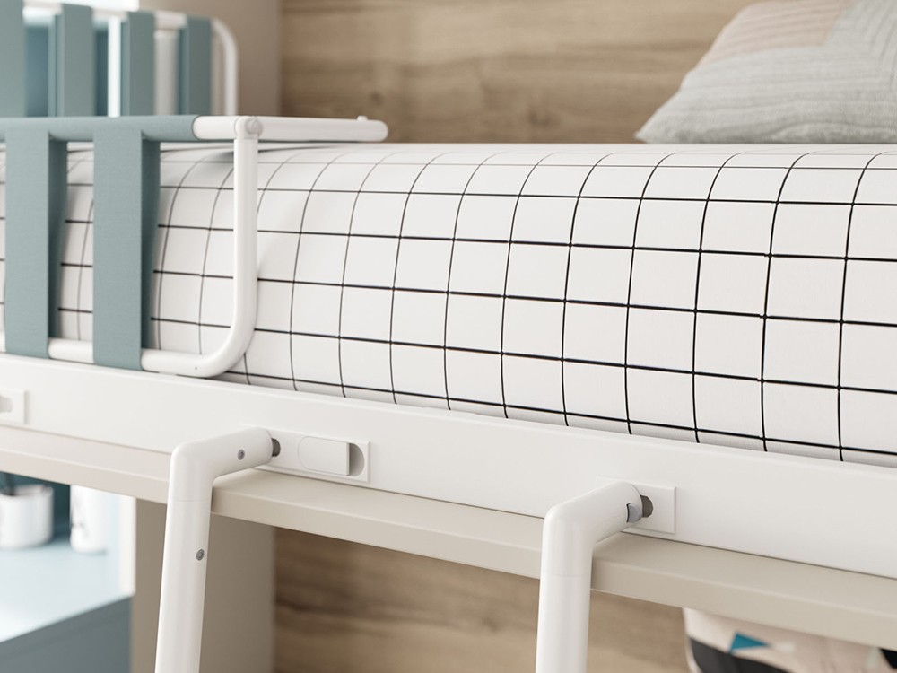 Litera con cama alta abatible y cama inferior Up & Down jotajotape - 5