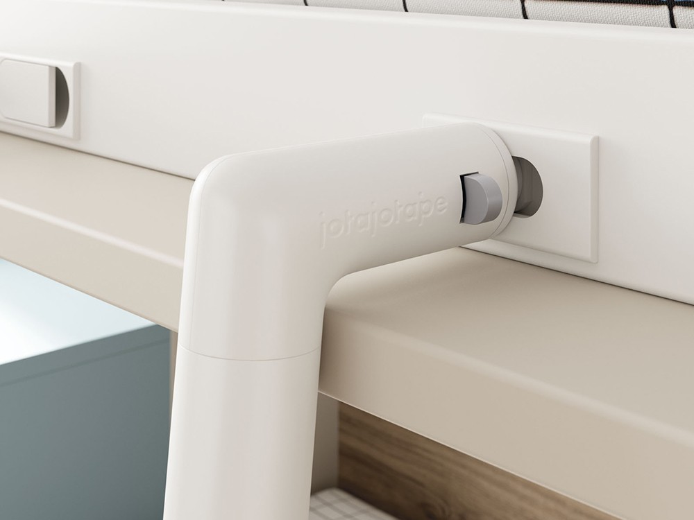 Litera con cama alta abatible y cama inferior Up & Down jotajotape - 6