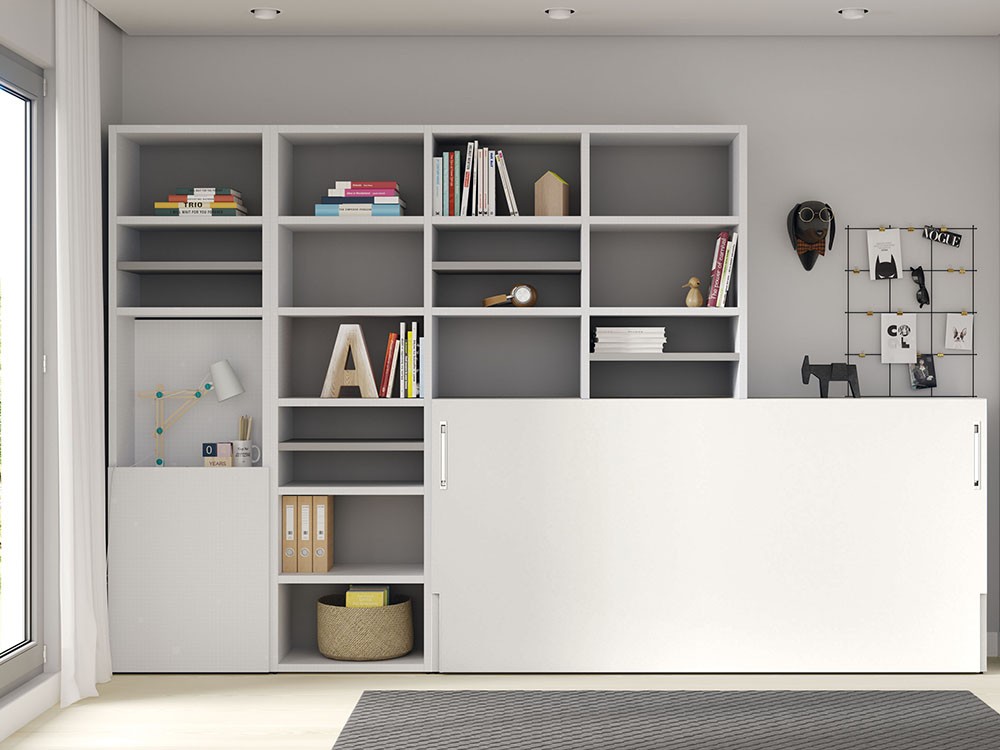 Mueble multifunción con cama abatible horizontal 90cm U&D 07 de jotajotape - 3