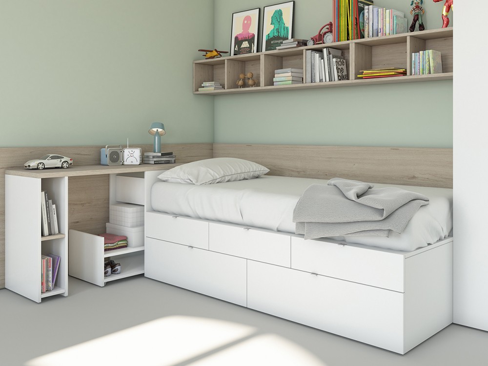 Cama modular con cajones Cubo Vita 11 de jotajotape - 3