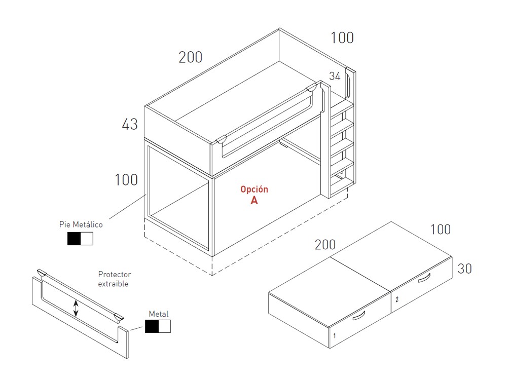 Litera Alfa Wood Vita 18 de jotajotape - 2