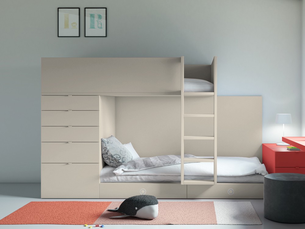 Litera tren Color con cajones Vita 20 de jotajotape - 2