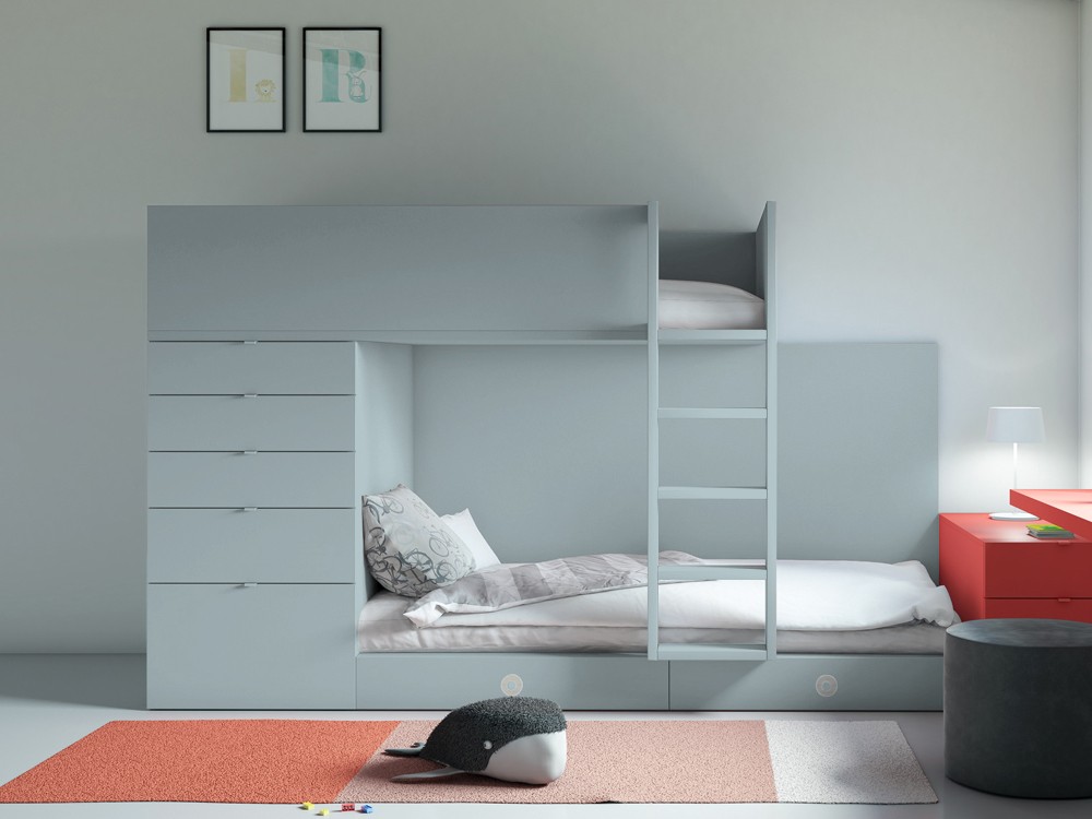 Litera tren Color con cajones Vita 20 de jotajotape - 4