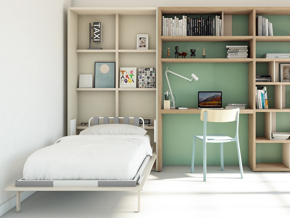 cama abatible vertical 90x190 – Tu habitación a medida