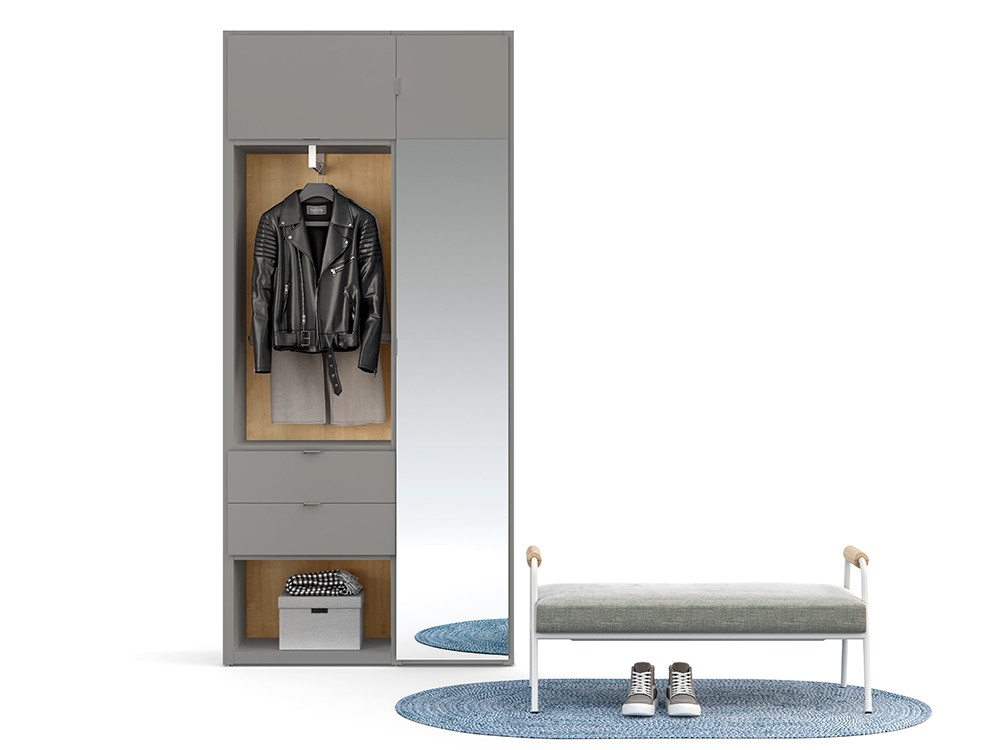 Armario recibidor con espejo ADD 02 de Antaix - 3