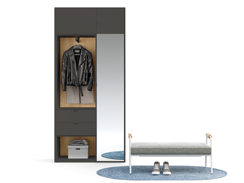 Armario recibidor con espejo ADD 02 de Antaix - 2