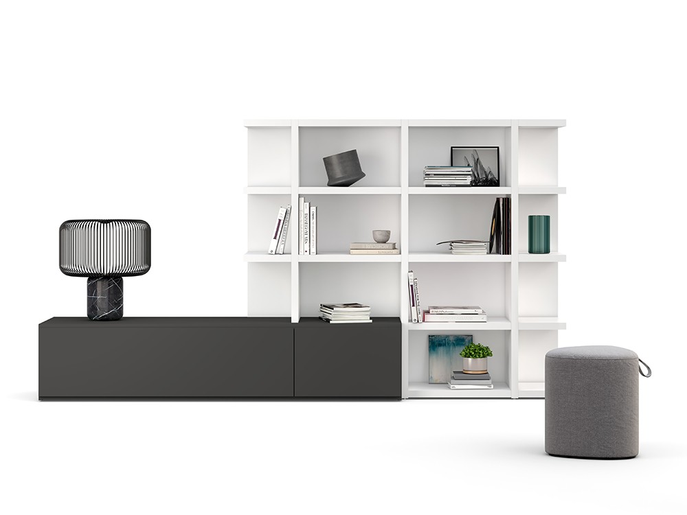 Mueble para salón con librería ADD 13 de Antaix - 2