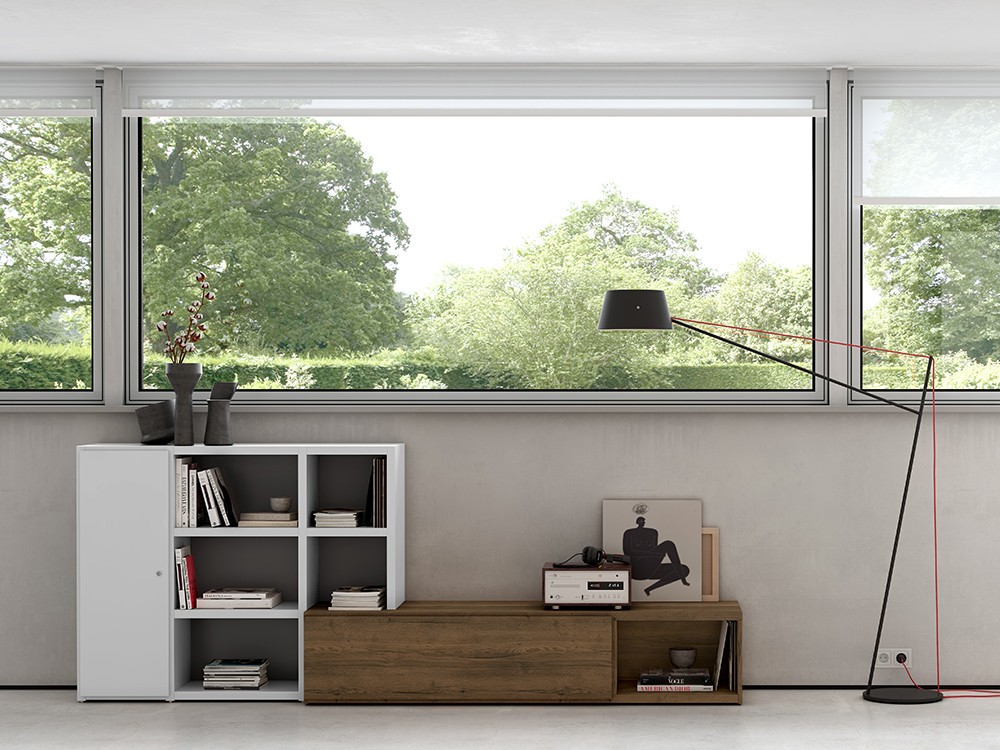 Mueble TV con librería Cacao ADD 14 de Antaix - 3