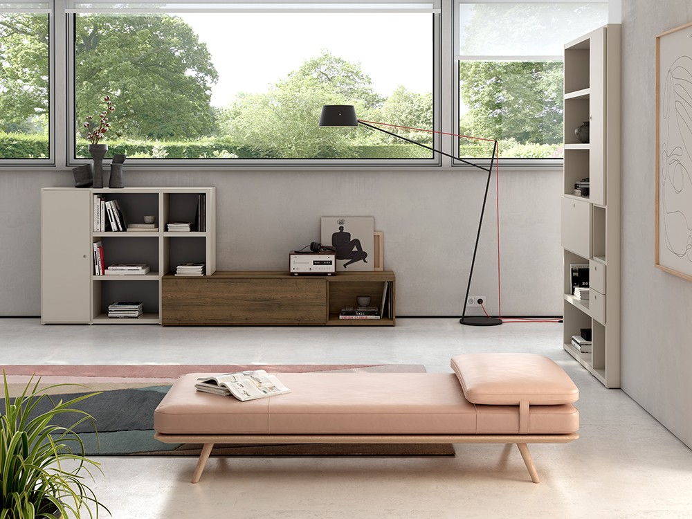 Mueble TV con librería Cacao ADD 14 de Antaix - 8