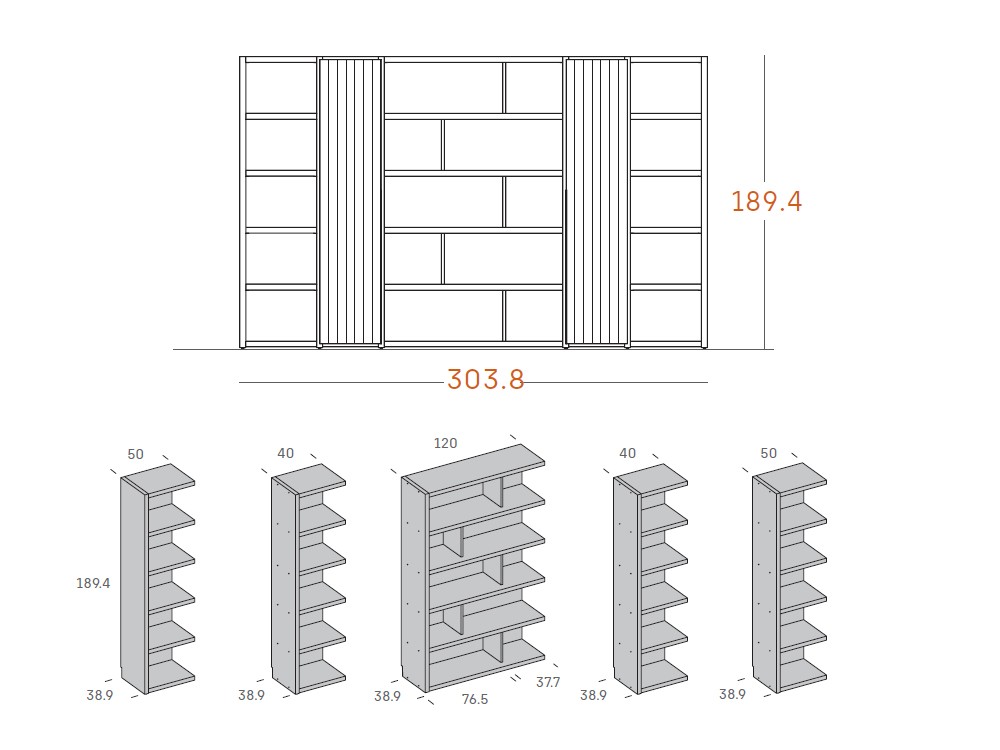 Librería a medida ADD 17 de Antaix - 6