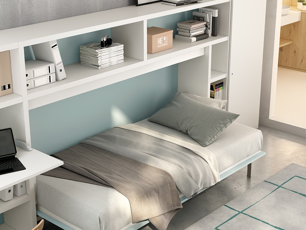 Mueble con cama abatible horizontal 90cm ADD 20 de Antaix - 12