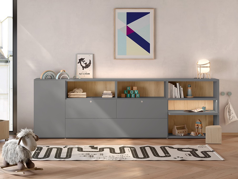 Estantería con escritorio infantil ADD 21 de Antaix - 3