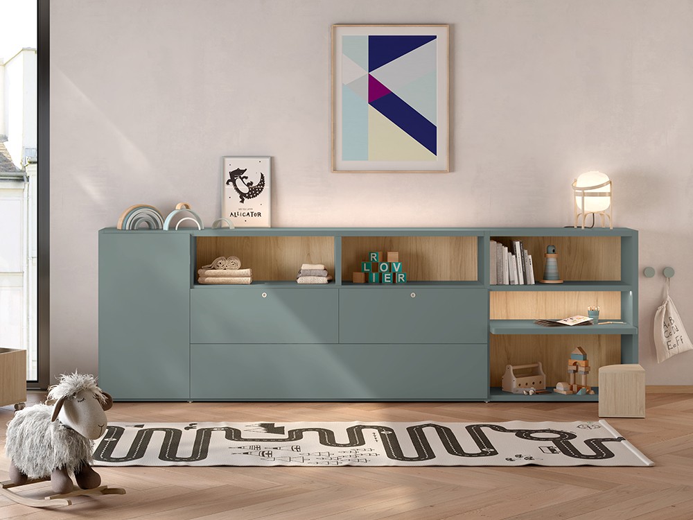 Estantería con escritorio infantil ADD 21 de Antaix - 5