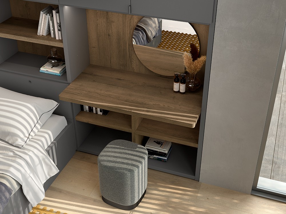 Dormitorio con armarios y tocador ADD 26 Antaix