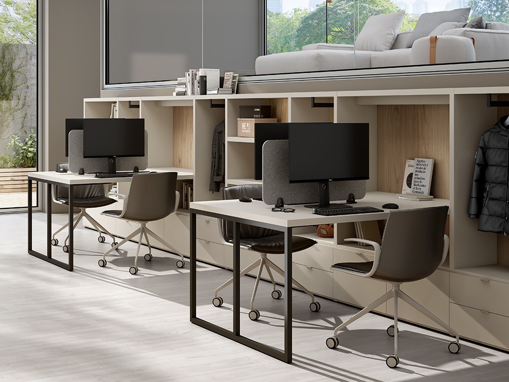 Proyecto de oficina a medida con cuatro puestos ADD 31 de Antaix - 2