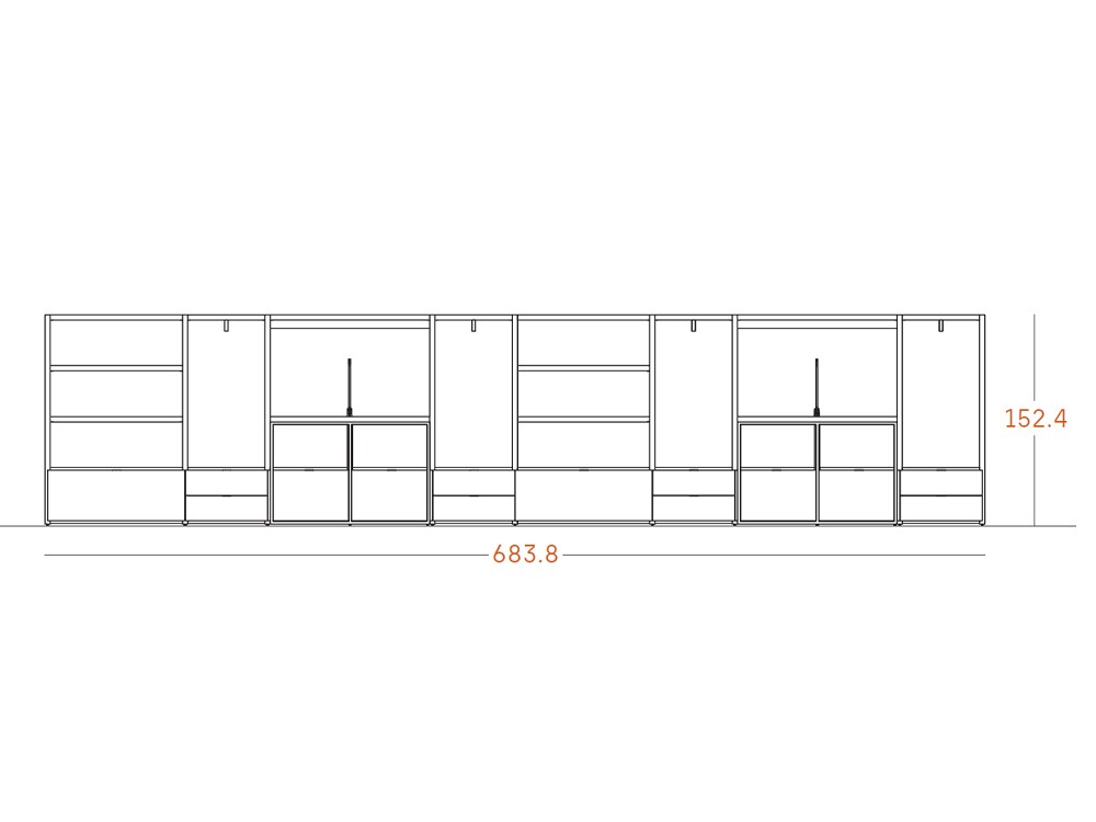 Proyecto de oficina a medida con cuatro puestos ADD 31 de Antaix - 4
