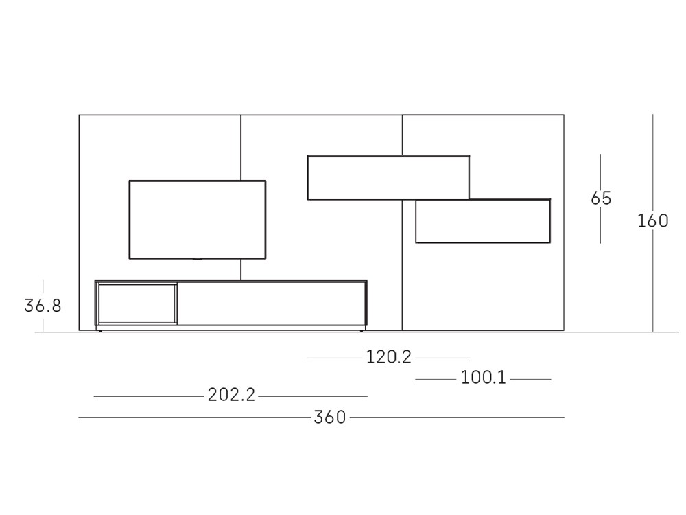 Composición para salón Way Home 06 de Antaix - 6 Composición para salón Way Home 06 de Antaix - 6