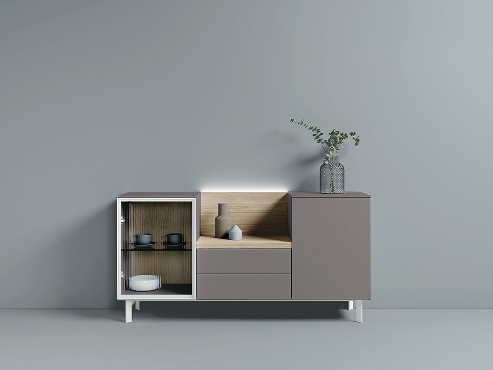 Aparador bajo con vitrina Way Home 14 de Antaix - 3