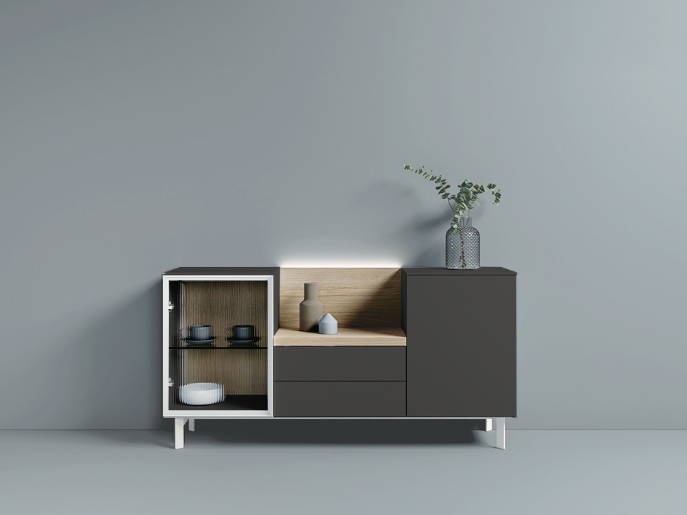 Aparador bajo con vitrina Way Home 14 de Antaix - 5