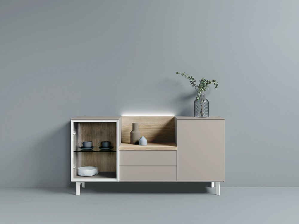 Aparador bajo con vitrina Way Home 14 de Antaix - 8