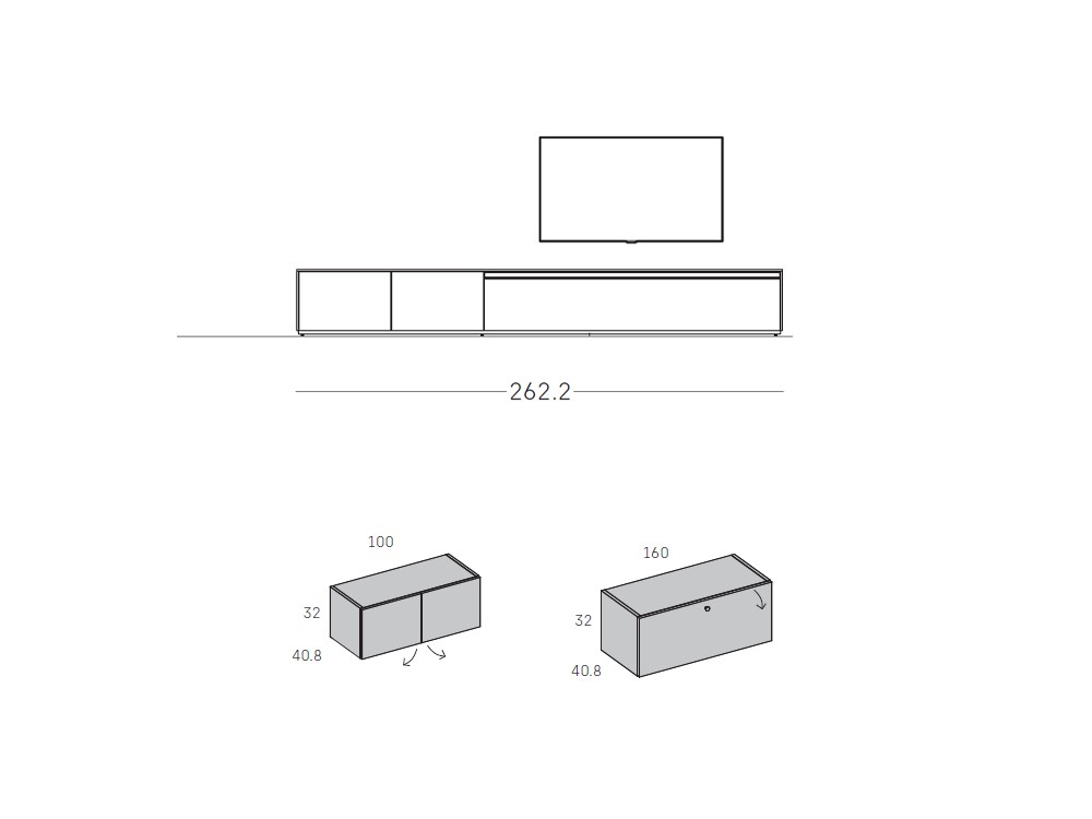 Mueble para televisión Way Home 19 de Antaix - 3