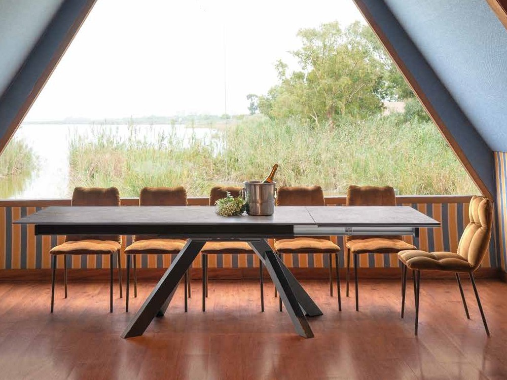 Mesa extensible de comedor Alps porcelánico o dekton de Pure Designs - 3