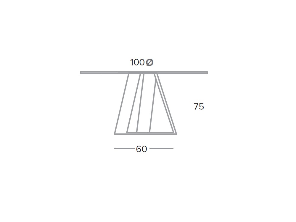 Mesa redonda de comedor Carcassone porcelánico 8mm de Pure Designs - 3