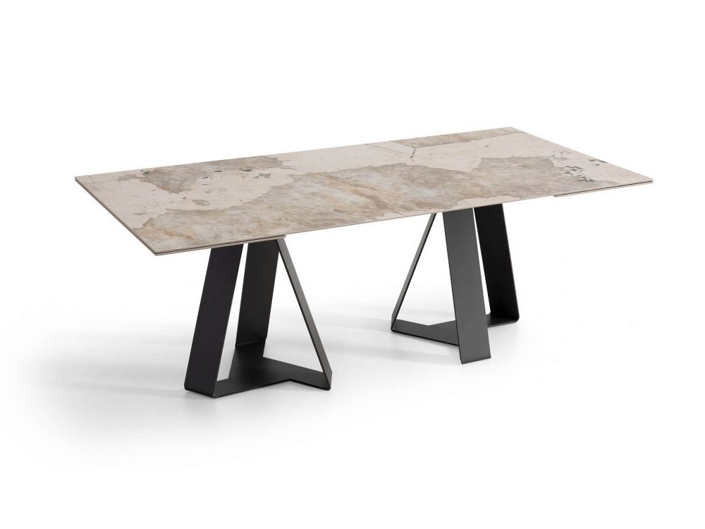 Mesa fija de comedor Carcassone porcelánico o dekton de Pure Designs - 1