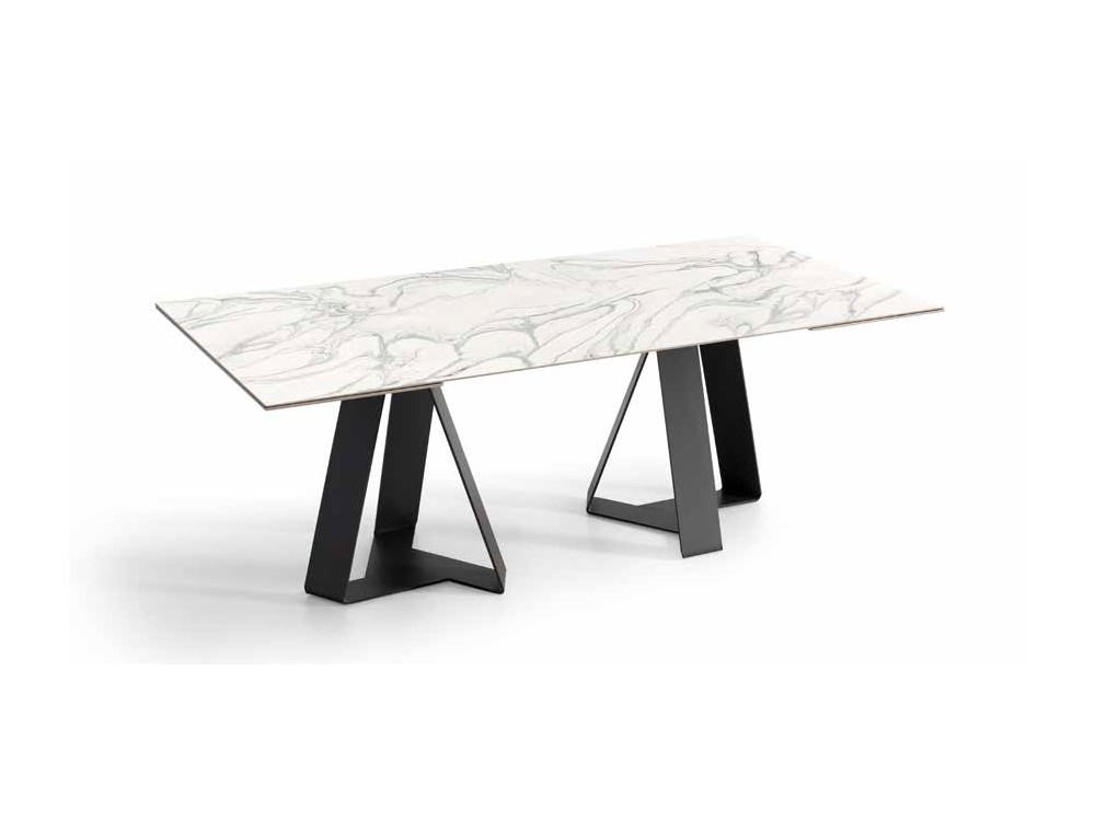 Mesa fija de comedor Carcassone porcelánico o dekton de Pure Designs - 2