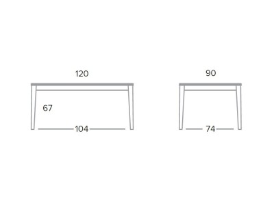Mesa fija de comedor Dylan porcelánico o dekton de Pure Designs - 4