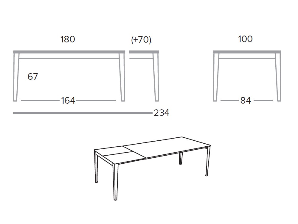 Mesa extensible de comedor Dylan porcelánico o dekton de Pure Designs - 9