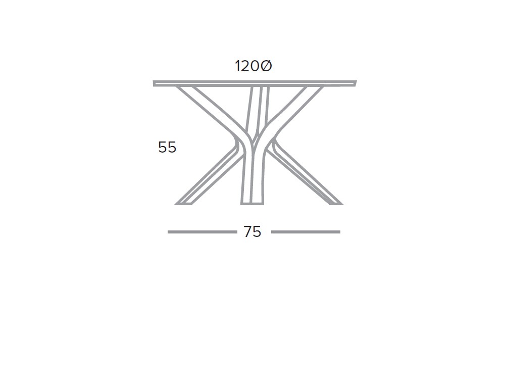 Mesa redonda de comedor Kron de porcelánico o dekton de Pure Designs - 8