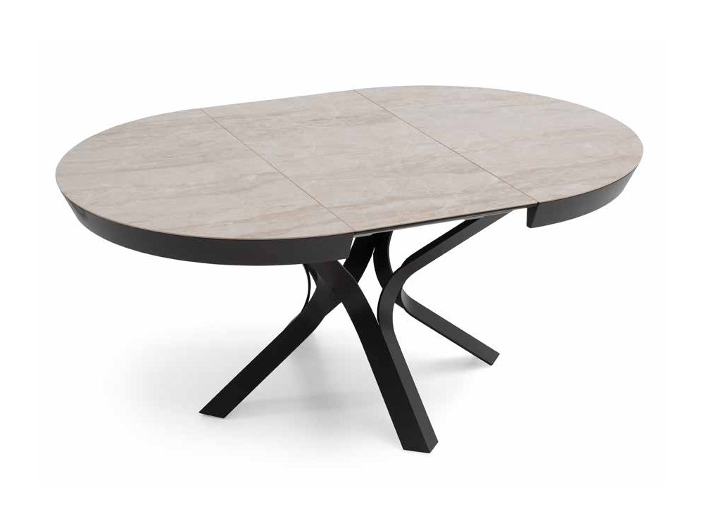 Mesa extensible redonda de comedor Kron porcelánico o dekton de Pure Designs - 2