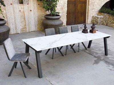 Mesa fija de comedor Nordic porcelánico o dekton de Pure Designs - 2