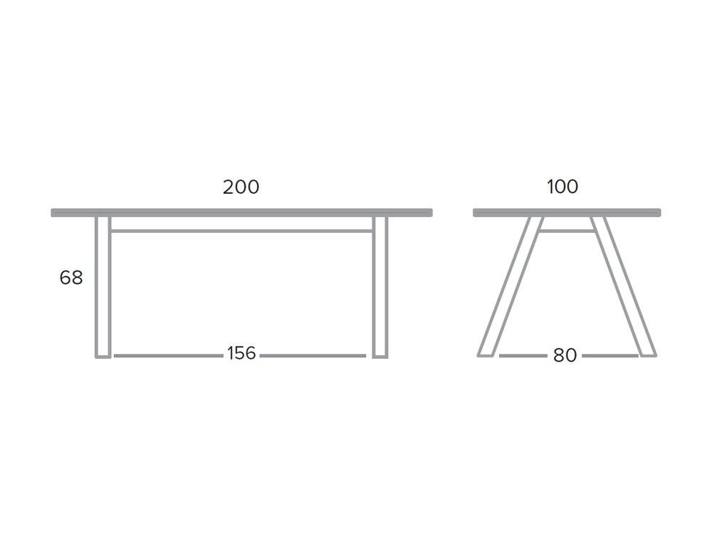 Mesa fija de comedor Nordic porcelánico o dekton de Pure Designs - 9
