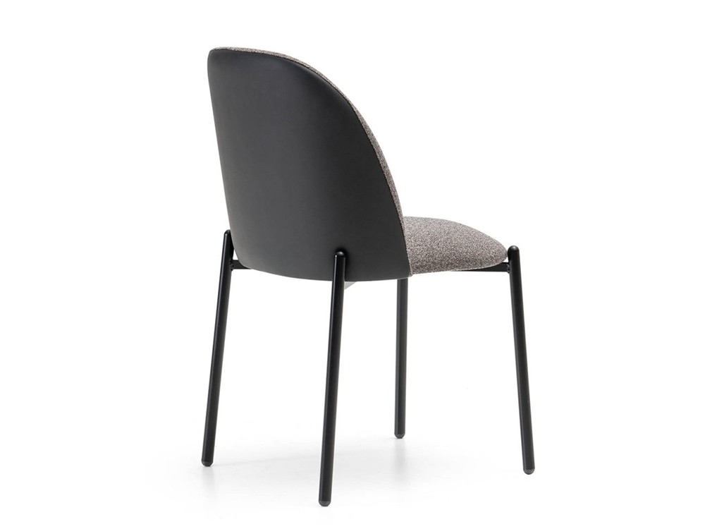 Silla tapizada Shell con patas de metal de Pure Designs - 3