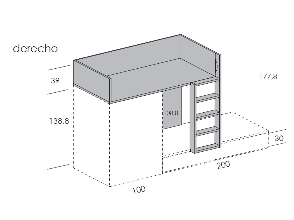Litera tren con mesa deslizante QBnext-New Tegar Mobel - 10