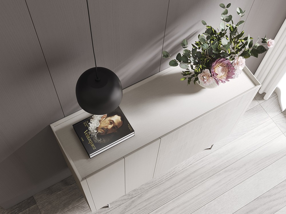 Aparador alto AD-2 laca poro abierto DC de Besform - 2