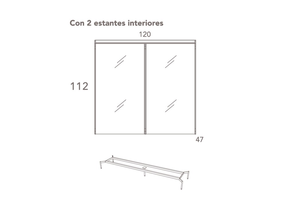 Vitrina con luz Glass-13 DC de Besform - 3