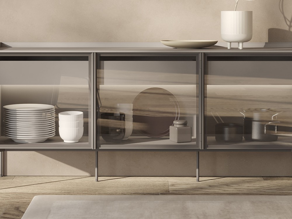 Vitrina baja con luz Glass-16 DC de Besform - 2