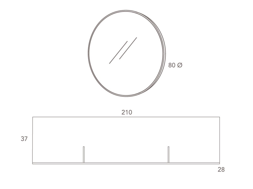 Estante recibidor Art-18 chapa natural DC de Besform - 3