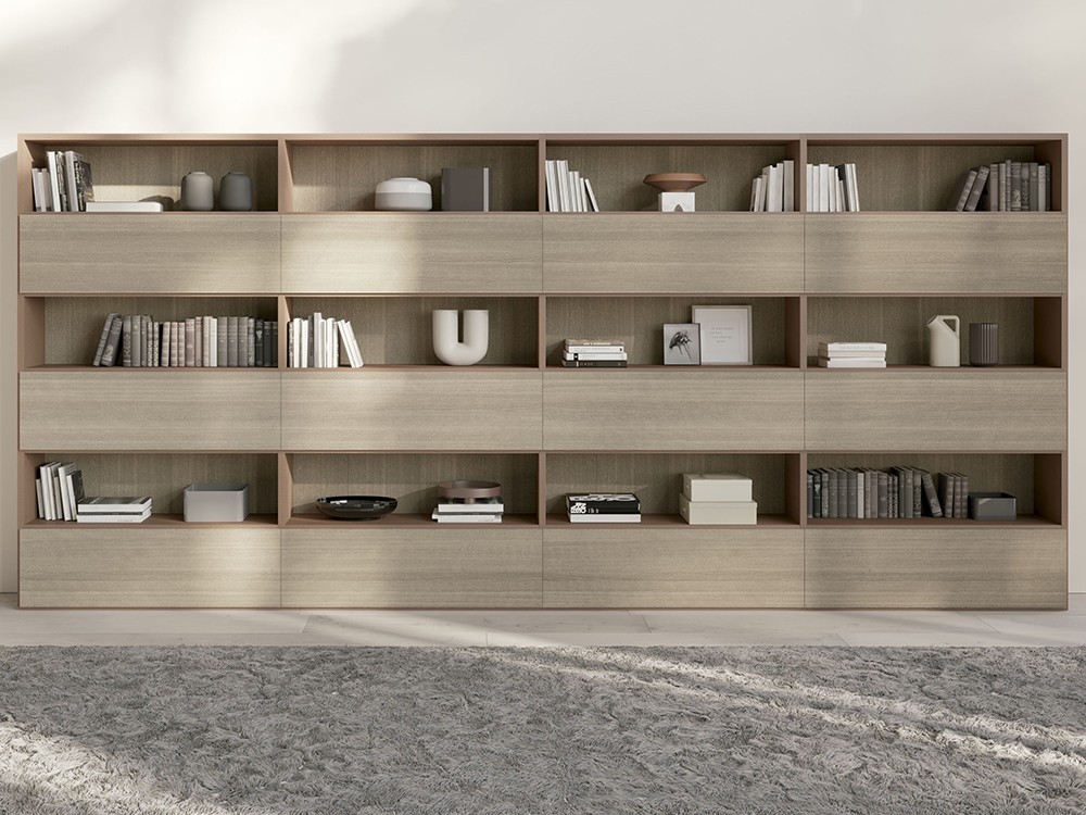 Librería Book-19 chapa natural DC de Besform - 1