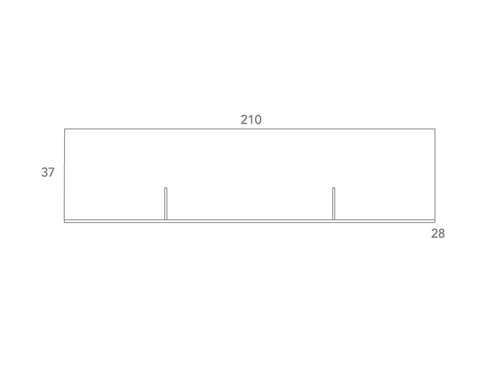 Estante recibidor Art-18 chapa natural DC de Besform - 4